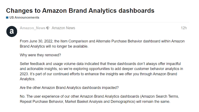 亚马逊【品牌分析】中的商品比较和替代购买行为仪表盘