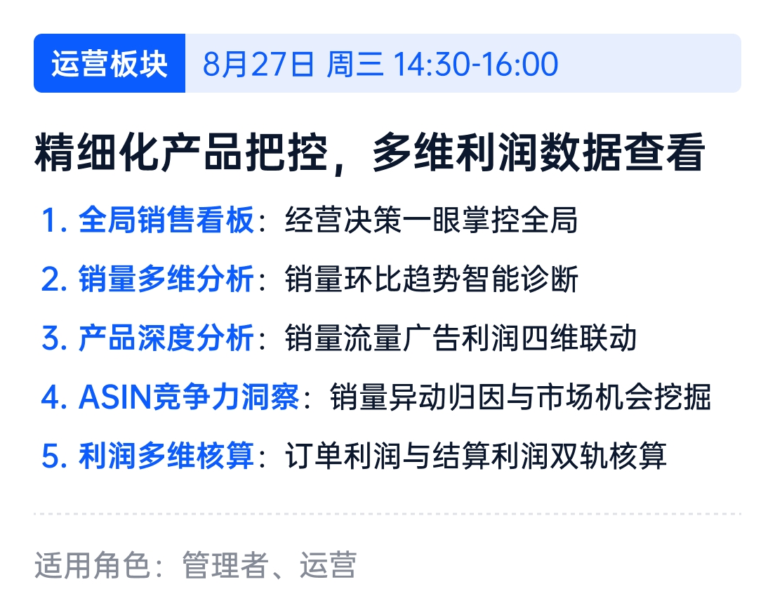亚马逊ERP系统操作视频教程
