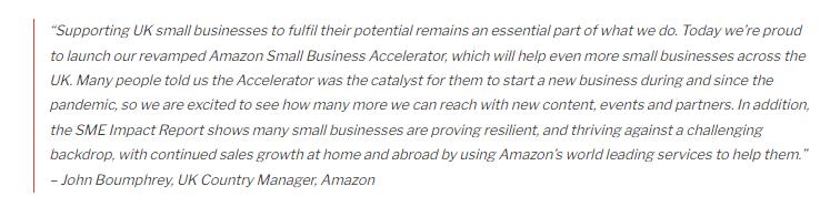 亚马逊小型企业加速器