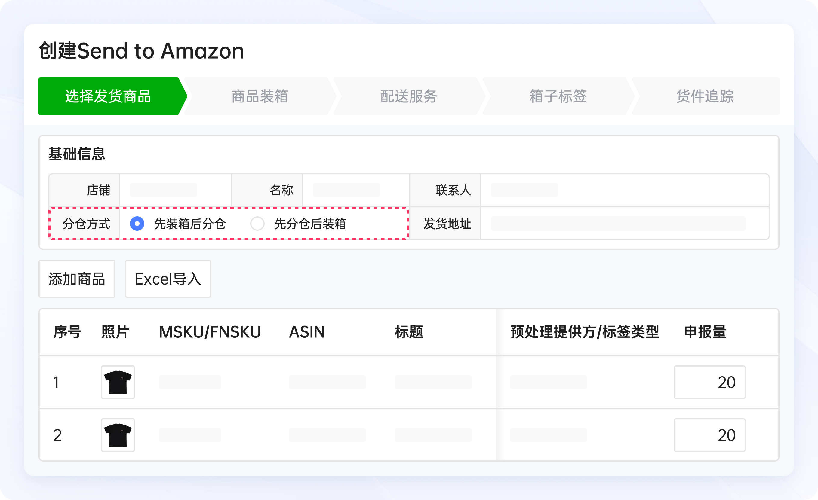 亚马逊Send to Amazon货件流程